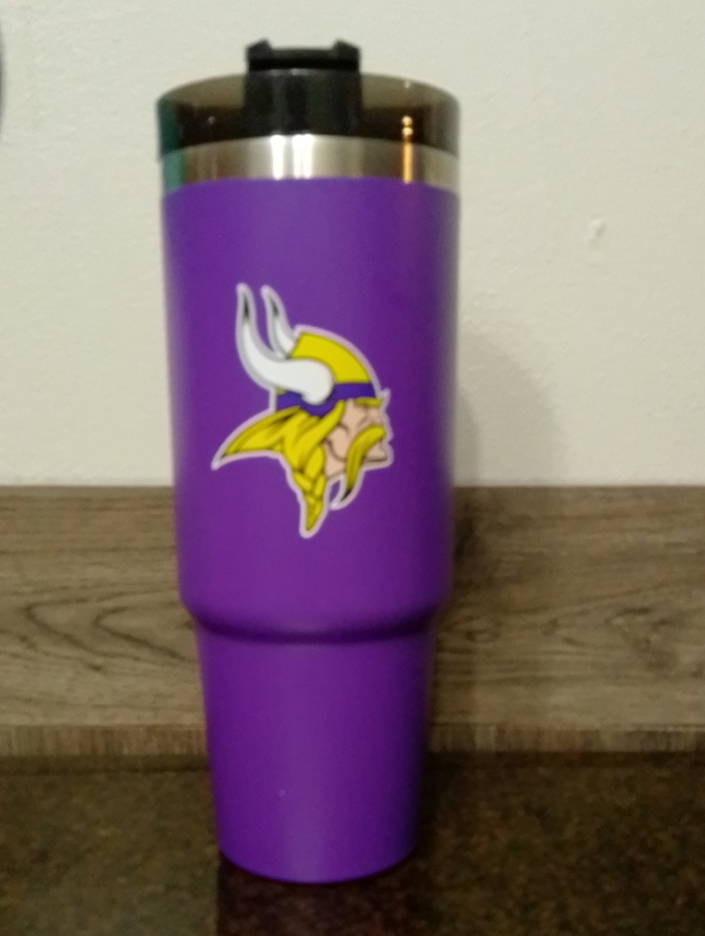 Minnesota Vikings Purple Travel Tumbler - Team Logo Insulated Mug